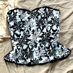 White House Black Market Strapless Top